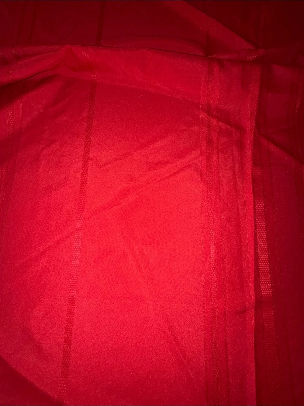 Red Oval Oblong Tablecloth 83x60 Woven Stripe Holiday Christmas Table Cover
